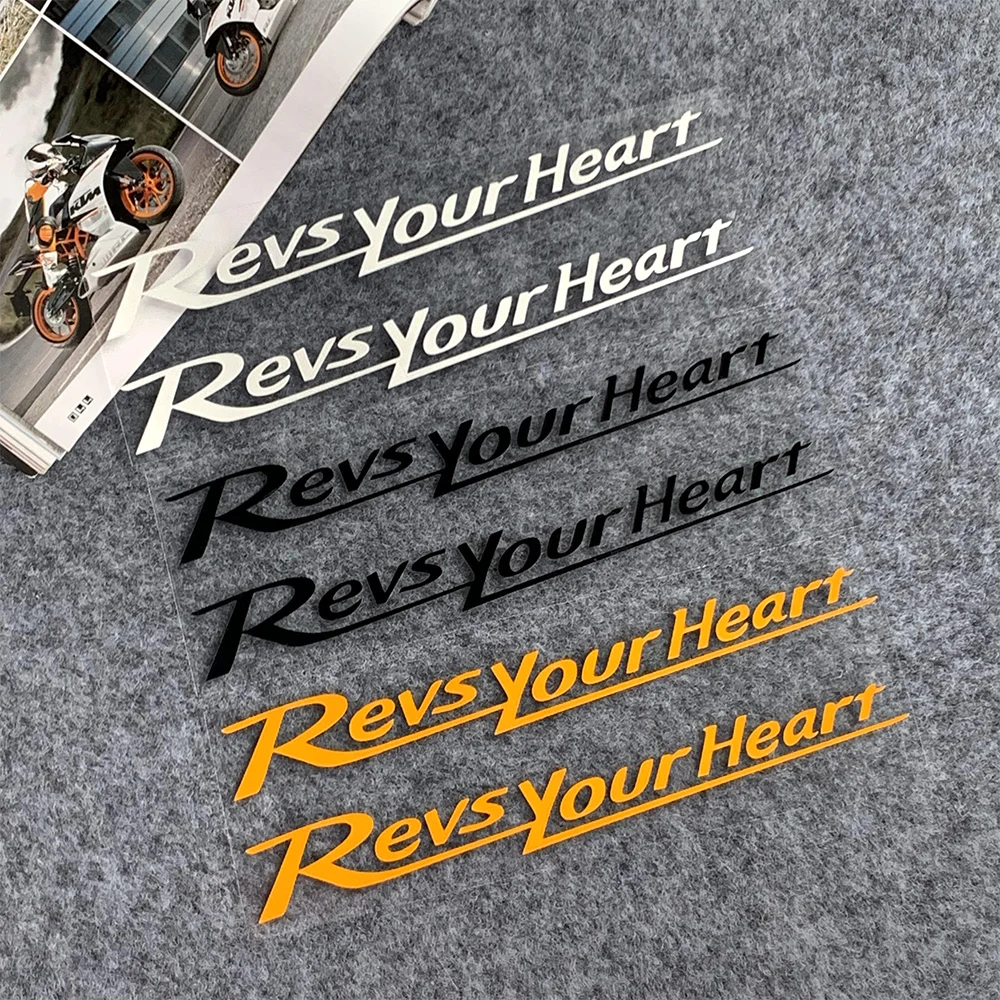 Reflective Motorcycle Sticker Fuel Tank Motor Side Marker Pad Fairing Racing Revs Your Heart Revsyourheart for Yamaha