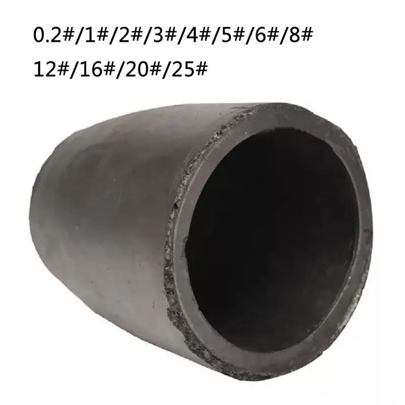 1-5kg Foundry Clay Graphite Crucibles Black Cup Furnace Torch Melting Casting Refining Gold Silver  Brass Aluminum