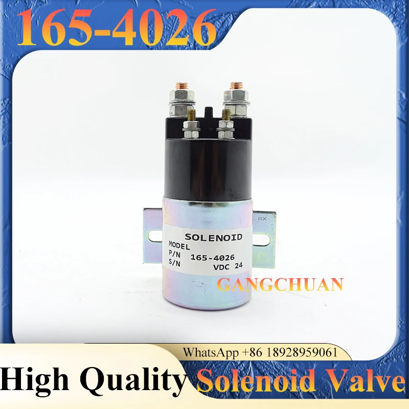 Excavator Accessories 24V Flameout Solenoid Valve Magnetic Switch 165-4026 1654026 for E312 320B 320C