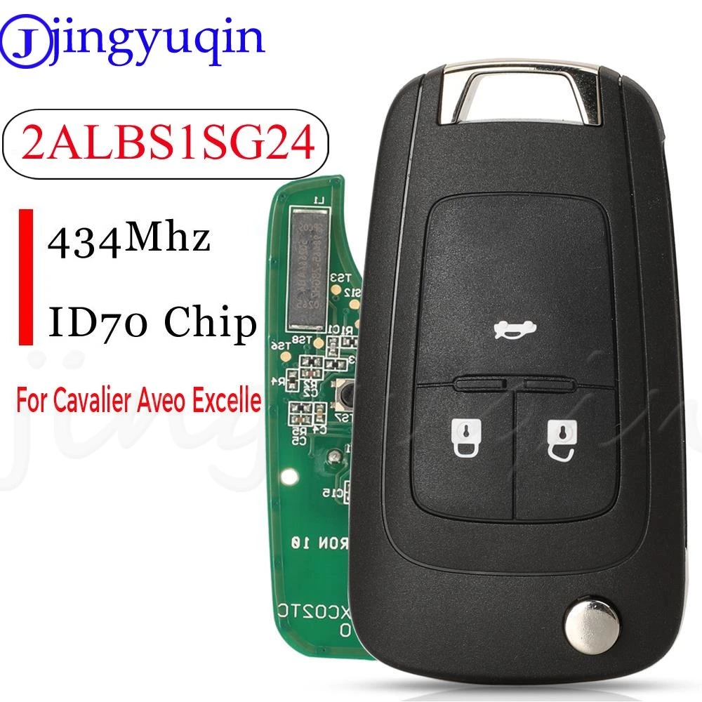 

Jingyuqin Original Smart Car key 434MHZ ID70 2ALBS1SG24 For Chevrolet Aveo Cavalier 2019 2020 fit Buick Excelle 2015-2021 Opel