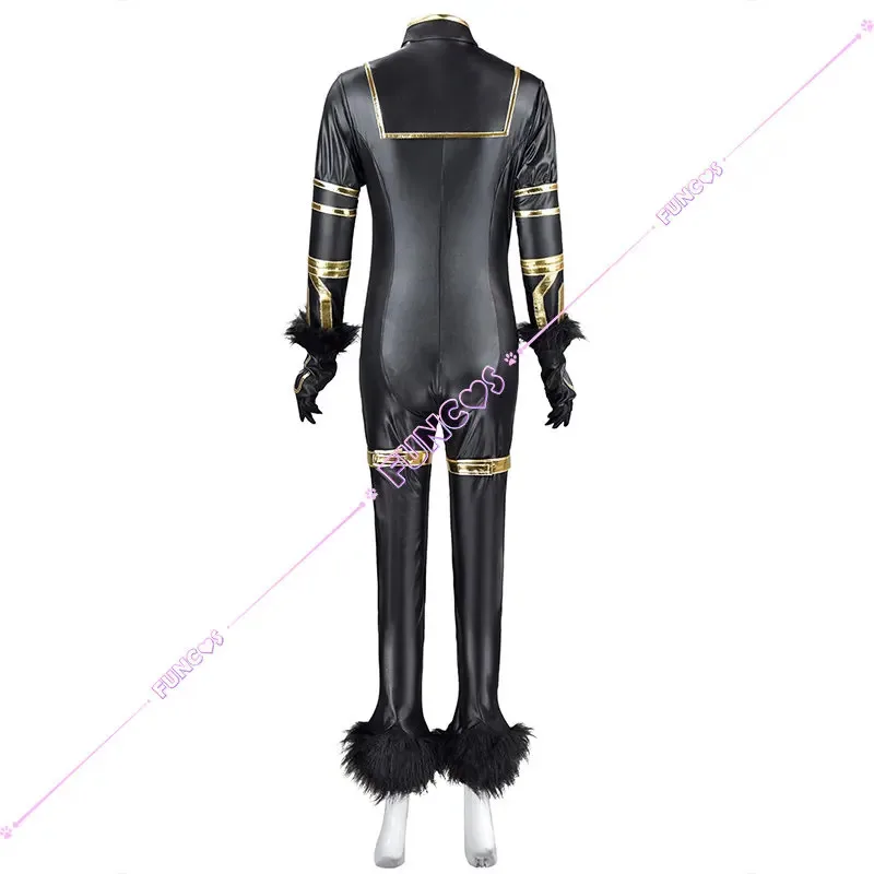 DY20 أنيمي سماحة في الظل دلتا تأثيري حلي شعر مستعار أسود موحد الظل حديقة آذان الذيل غطاء الرأس قفازات Hime قطع طويلة