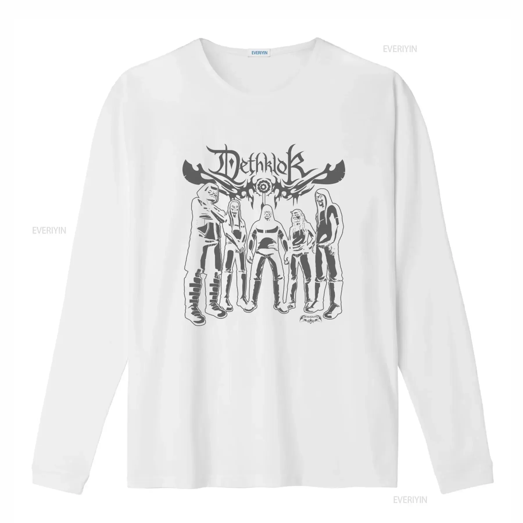 Metalocalypse Dethklok Band T Shirt for Men Rock Fans Cool Design vintage Washed Stylish Top For Everyday Wear Soft Casual
