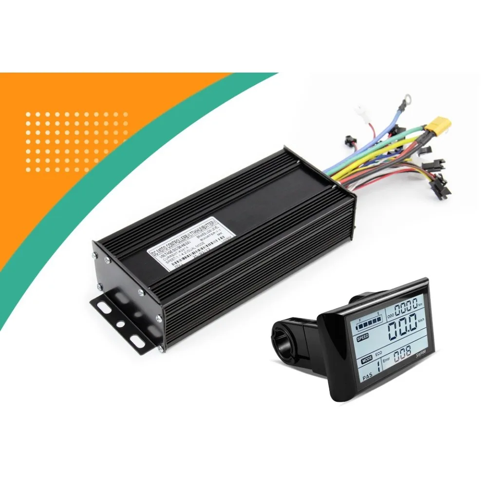 Electric Bicycle 45A Three-Mode Controller 36V48V52V SW900 Display Speed-Limited Combination Controller Replacement Accessories