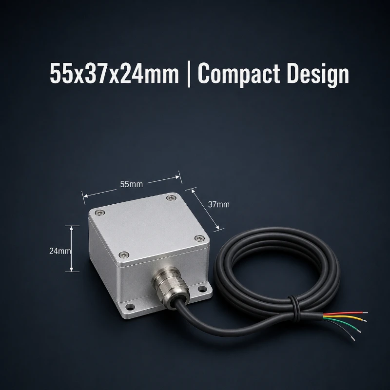 Dual Axis Inclination Sensor 0.01° High Precision IP67 RS485 ±90° Industrial Tilt Transmitter