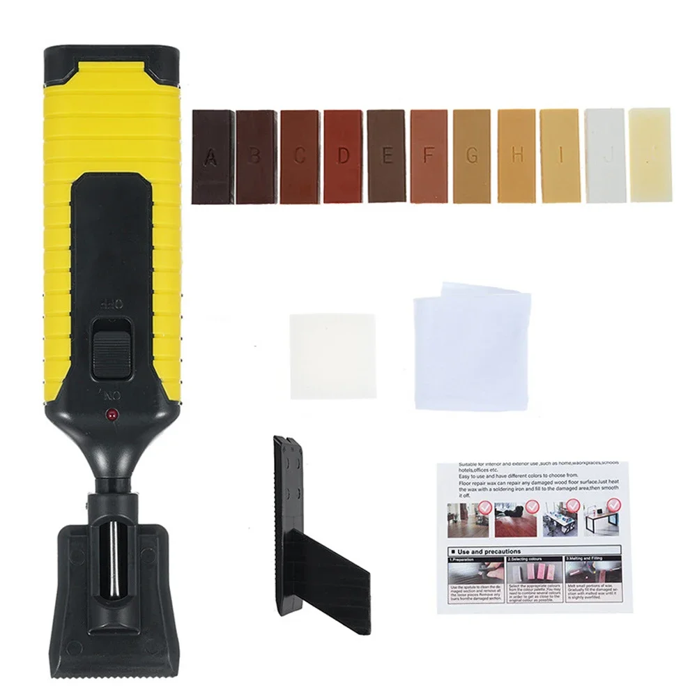 

Набор для ремонта деревянного пола своими руками для ламината, царапин и наполнителя отверстий для ногтей с набором для ремонта деревянной доски и аппликатором для термоплавкого воска
