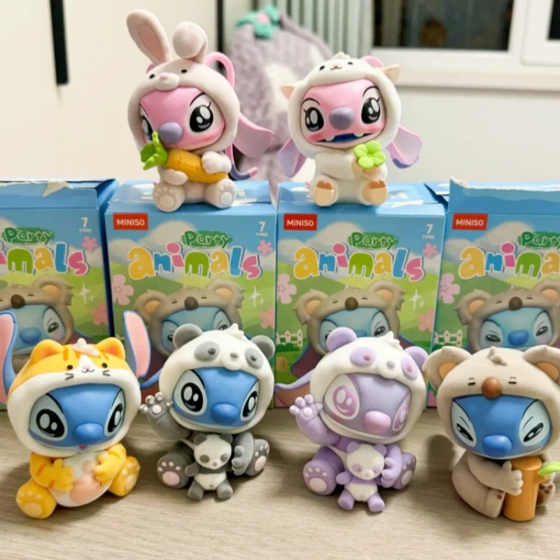 

Disney Lilo Stitch Animal Party Series Blind Box Cute Doll Surprise Figurine Decoration For Xmas And Halloween Trendy Toy Gift