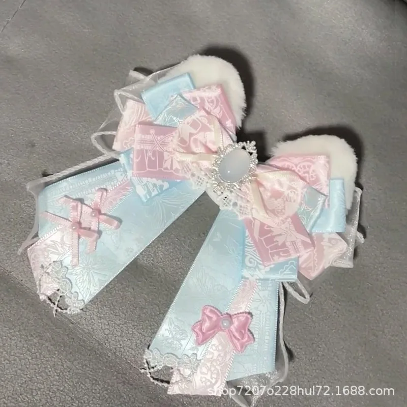 Backpack Bow Pendant Versatile Ribbon Brooch Pin DIY Material Bag Lolita Pain Packaging Accessories