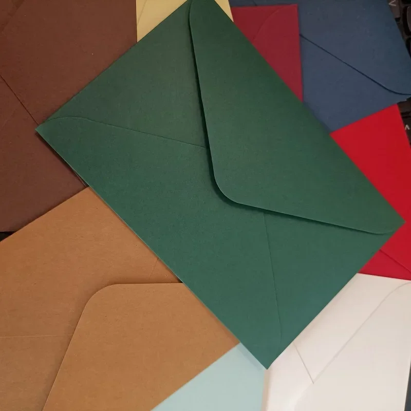 50pcs/lot Macaron Envelopes for Wedding Invitations High-grade250g Paper Postcards Business Stationery 18.5x12.5cm Envelopes