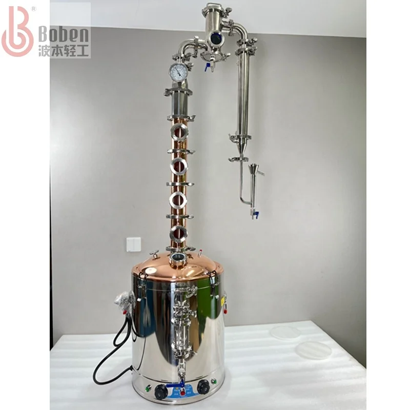 High Quality Alcohol Distillation Small  25L  Copper Distillation Equipment Moonshine Distiller Distillery