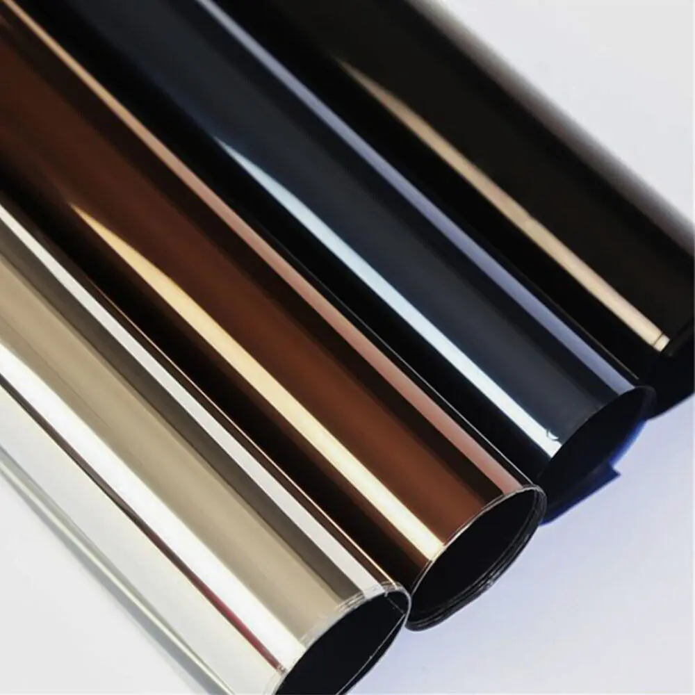 30 X 100cm Mirror Insulation Solar Tint Window Film Stickers UV Reflective One Way Privacy Decoration For Home Office Glass DIY