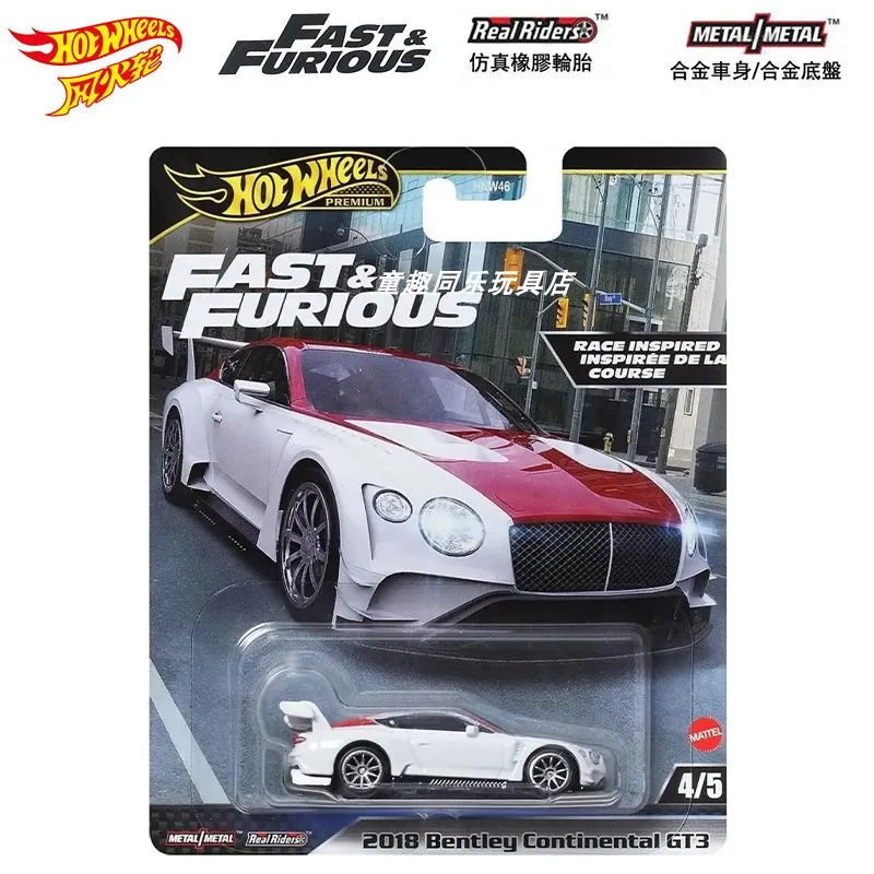 Hot Wheels Car Model Fast And Furious Bentley Gt3  Toyota Fj Nissan 180sx Trolley Alloy Model Decor Collectable Toys Gift