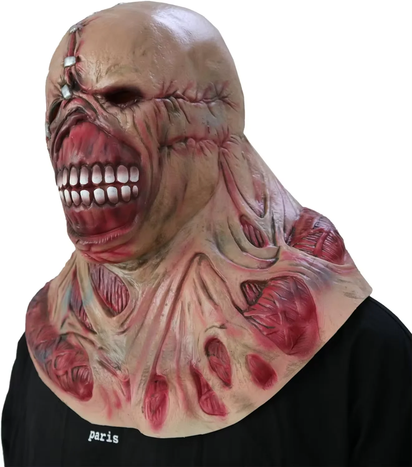 High Quality Latex Halloween Zombie Mask Scary Tyrant Horror Mask Cosplay Nemesis Costume Props Horror Movie Latex Masks