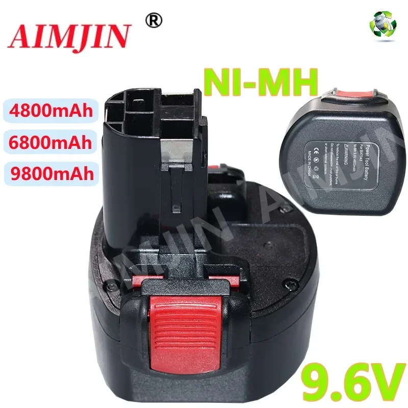 for Bosch 4800/6800/9800mAh9.6V NI-MH Replacement Battery PSR 960 BAT048 BAT119 BAT100 BH984 BPT1041 23609 Electric tool battery