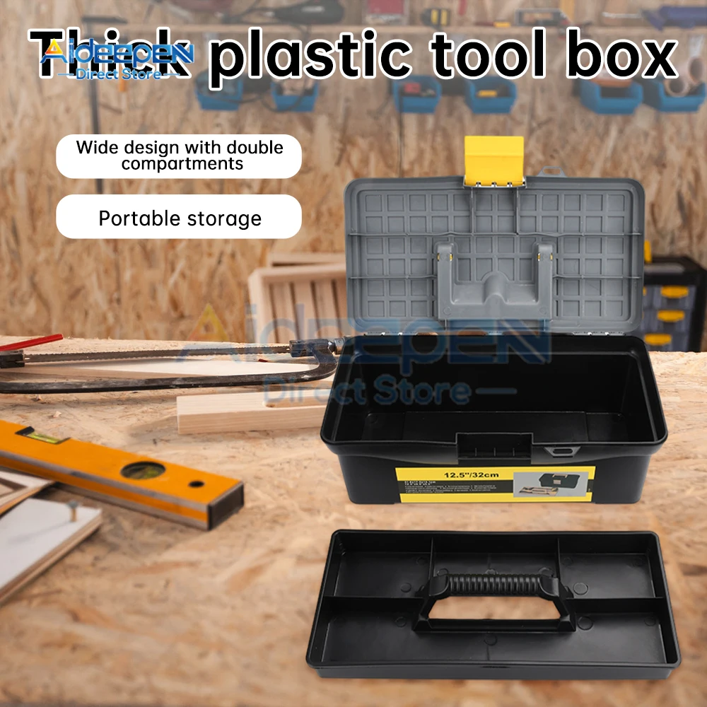 Multifunctional Plastic Tool Parts Box Small Parts Classification Box High Hardness And Non Deformable Manual Tool With Handle