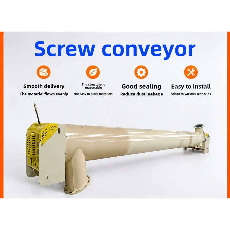 WLS315 15 meters, sludge treatment, stainless steel screw conveyor