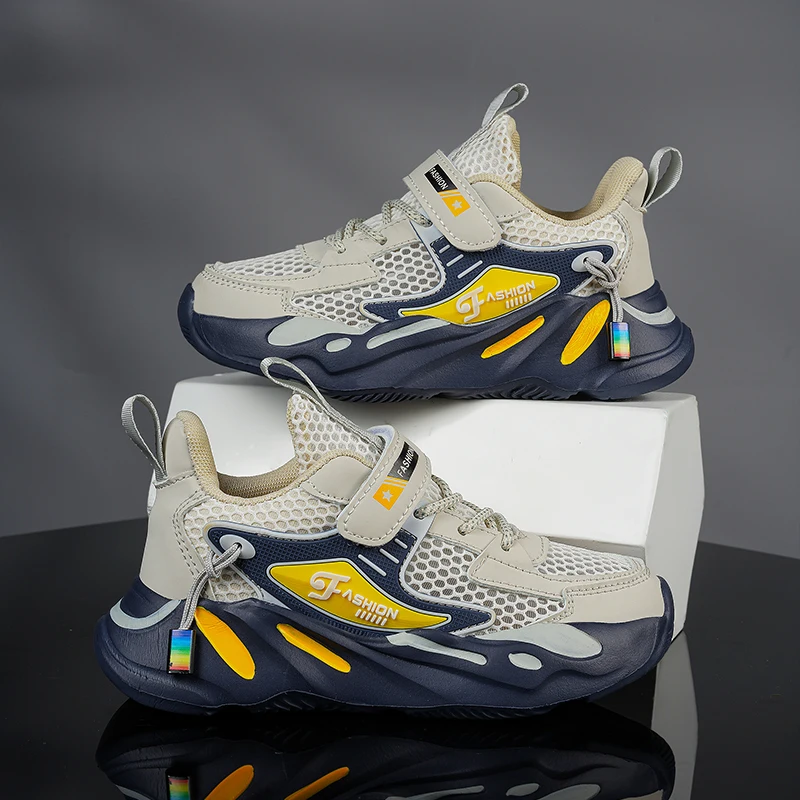 

All-purpose children athletic shoes multi-scene use, flexible sole, wear-resistant sport shoes for school travel and playing