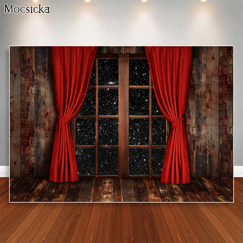 الشتاء عيد الميلاد خلفيات للتصوير الفوتوغرافي غابة الثلج ويندوز صور الدعائم استوديو كشك خلفية الاطفال الأسرة صورة التصوير الفوتوغرافي