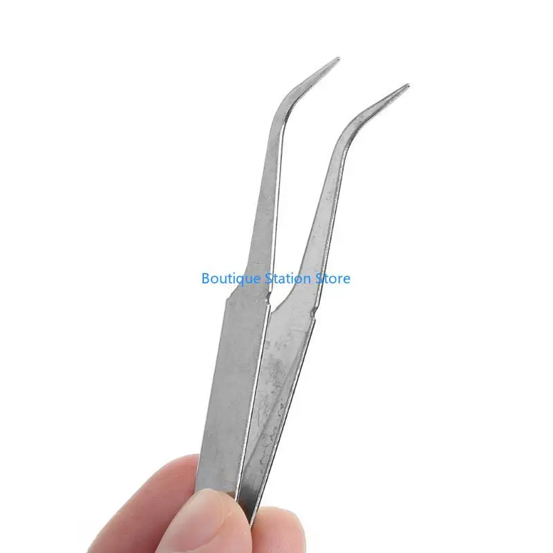 Y55F Curved Tip Eyelash Extension Tweezer Stainless Steel Curved Tip Tweezer