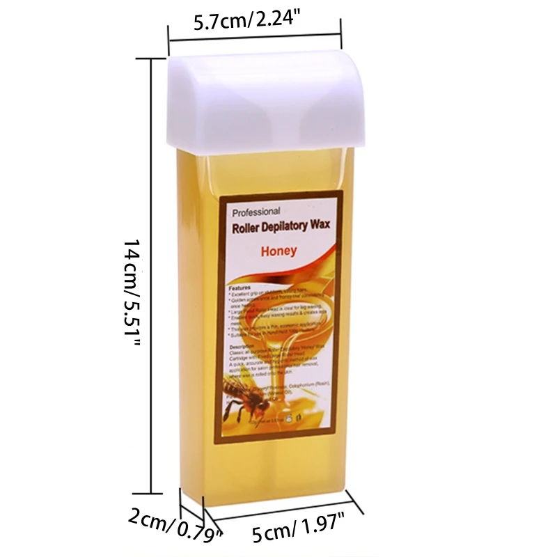 100g cera depilatoria delicata Non irritante crema depilatoria calda cartuccia di cera cera d'api Warmer ceretta per donna uomo Dropshipping