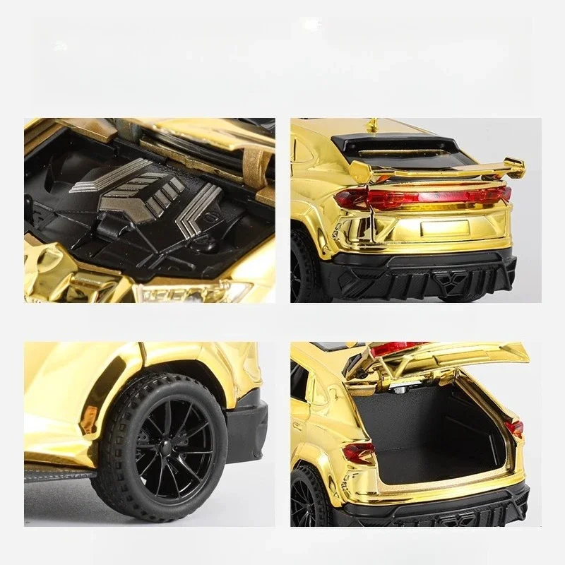 1:32 URUS Bison Mansory SUV Alloy Model Car Toy Diecasts Metal Casting Sound and Light Car Toys For Children Vehicle