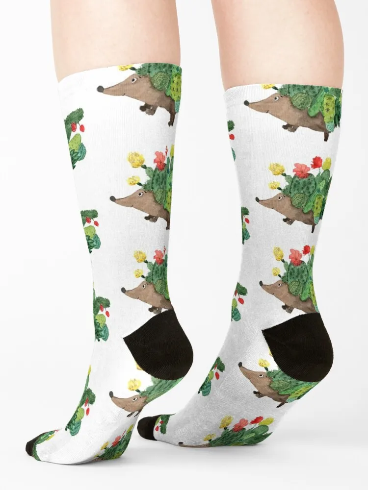 الصبار القنفذ الجوارب عيد الميلاد تخزين الجري جوارب رياضية مخصصة رجل إمرأة #4