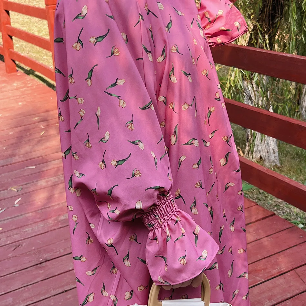 

Eid Djellaba Ramadan Hooded Abaya Women Muslim Prayer Garment Hijab Dress Print Kaftan Khimar Caftan Robe Islam Clothes Jalabiya