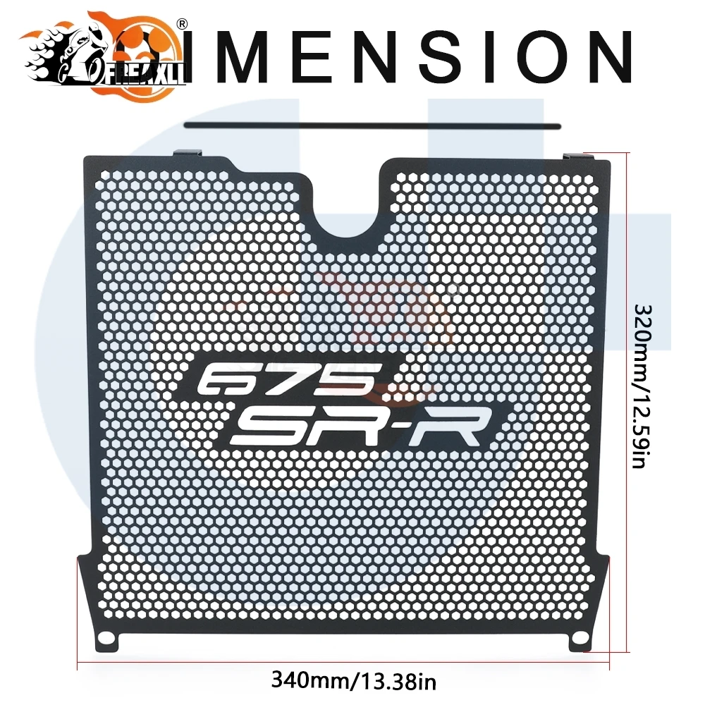 FOR CFMOTO CF MOTO 675SR-R 675SRR 675SR 675SS 675 SR SS SRR 675 Radiator Grille Guard Cover Protection Motorcycle 2026 2025 2024
