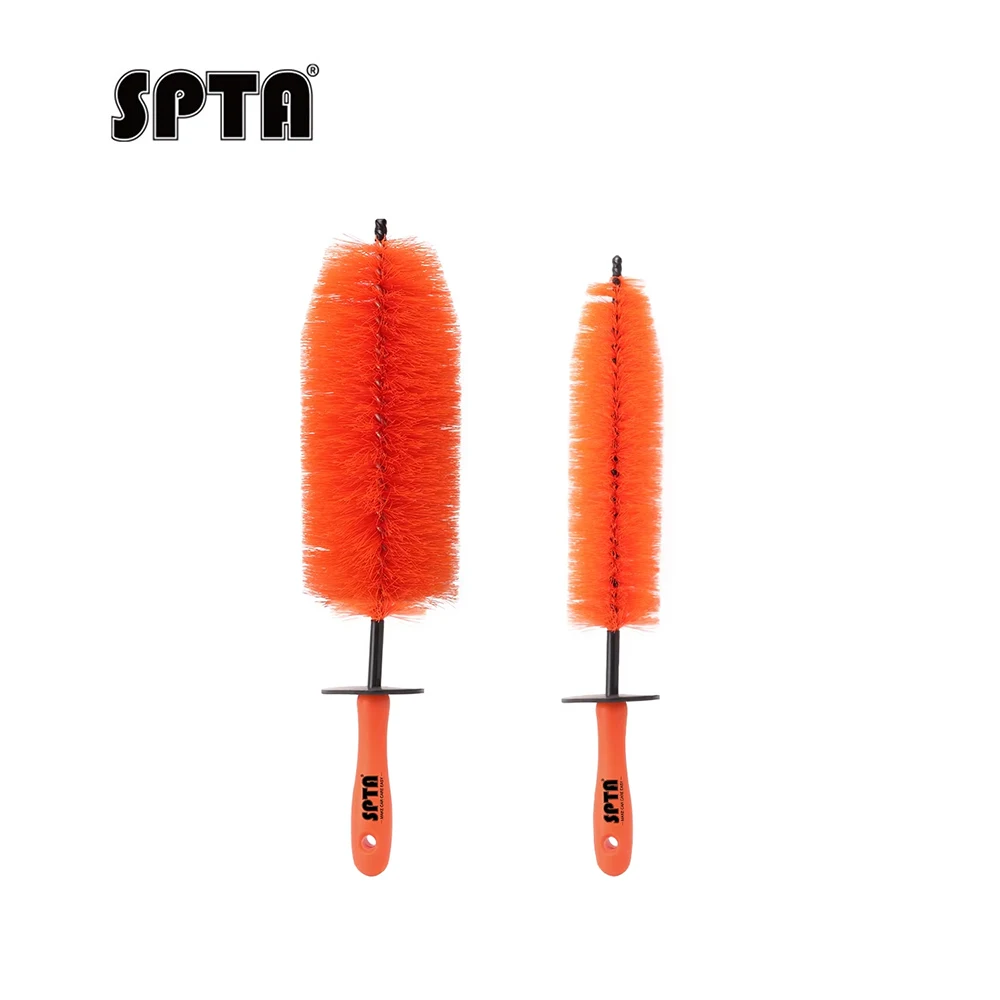 SPTA Szczotka do czyszczenia kół i felg samochodowych Szczotka do czyszczenia opon Miękkie włosie Środek do czyszczenia bez zarysowań Narzędzie do czyszczenia felg samochodowych Miękki bris