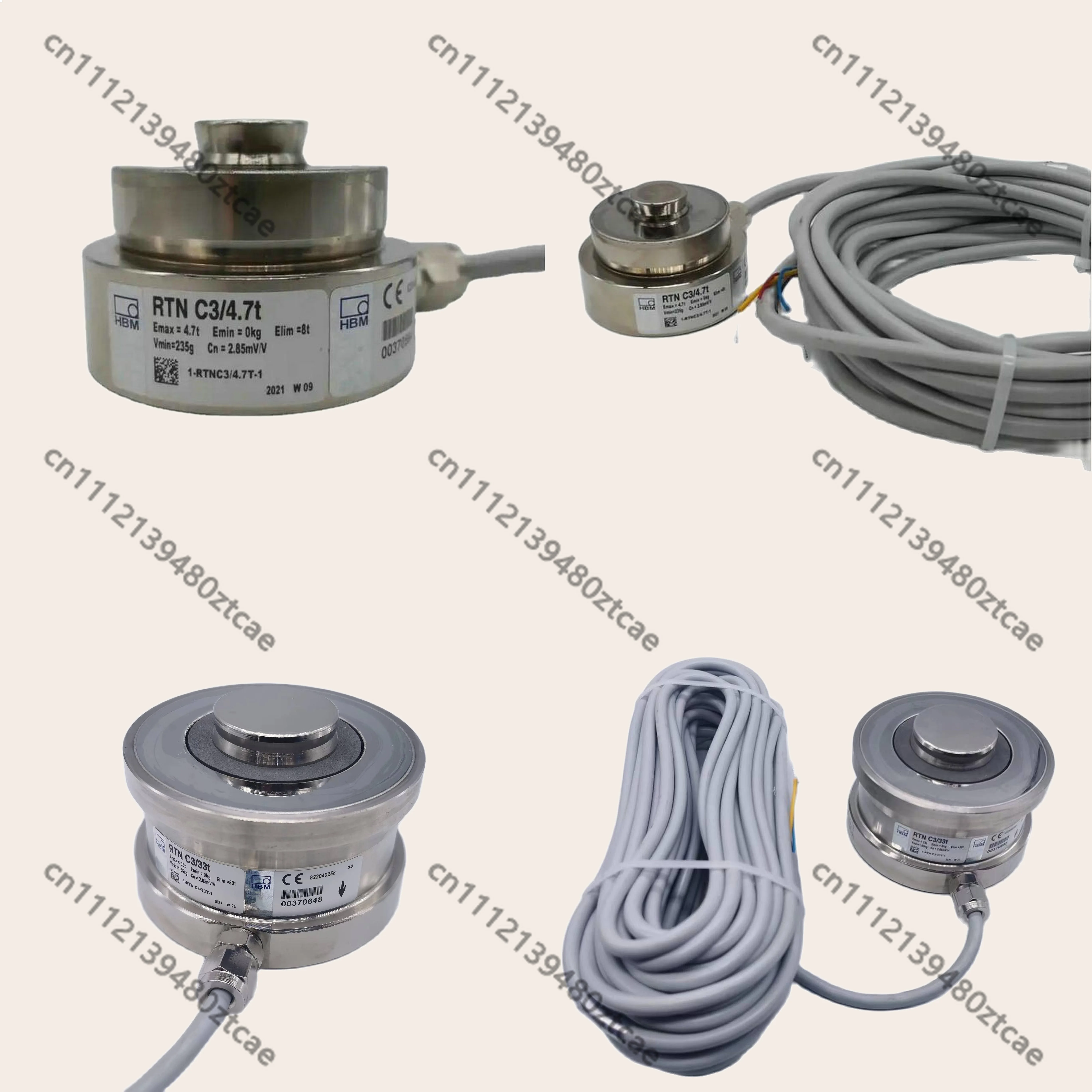 HBM RTN C3 1T 2.2T 4.7T 10T 15T 22T 33T Twisting Ring Type Load Cell High Precision Force Sensor