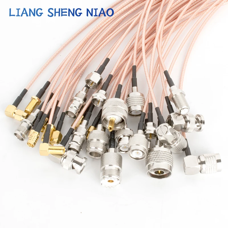 RG316 coaxial Cable SMB Male Female Plug to UHF N BNC 50 Ohm RF Extension Cable Connector Adapter SMB series RF Jumper Pigtail