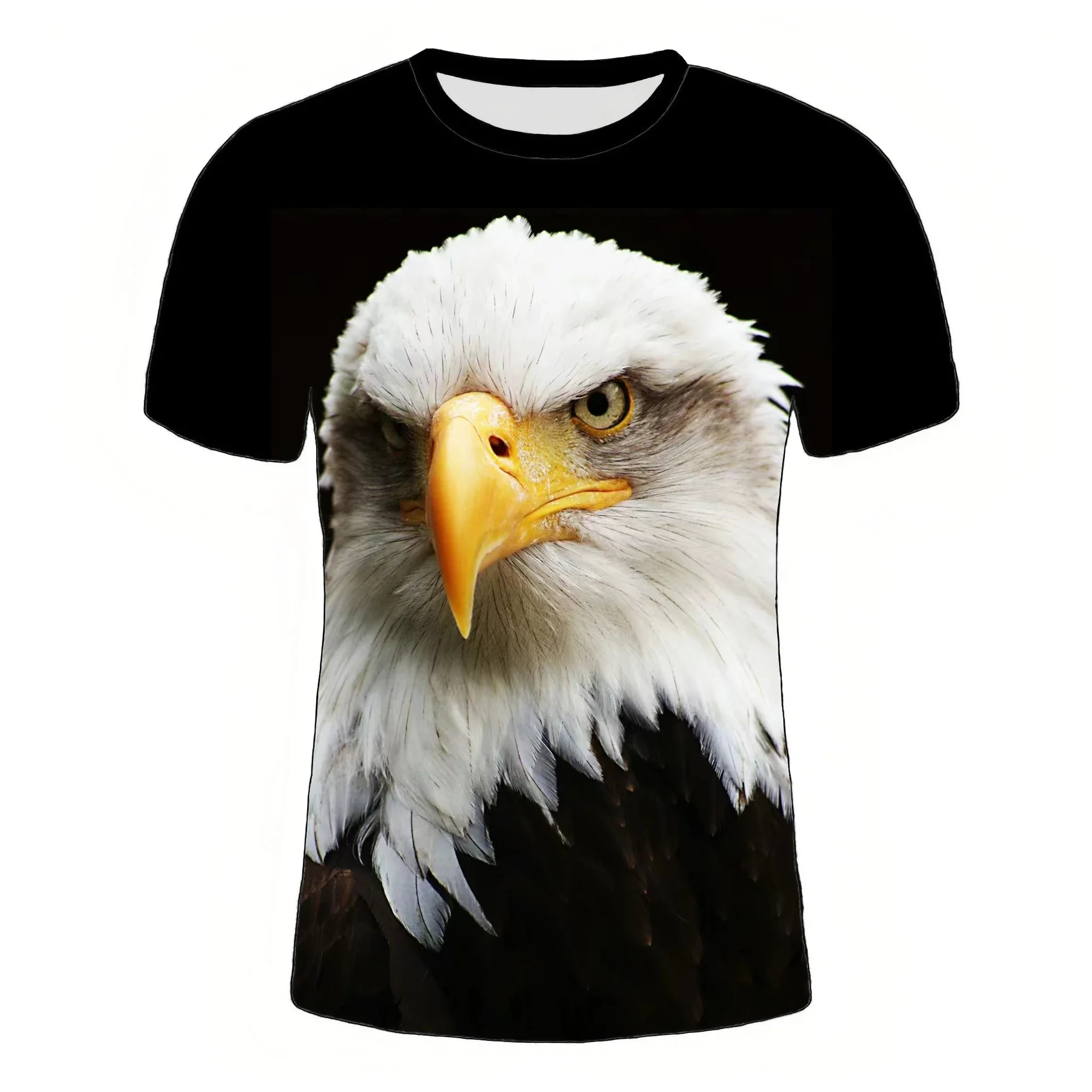 

New 2024 Men's outdoor casual breathable short sleeve 3D digital print animal 12 pattern top men's sports new design T-shirt