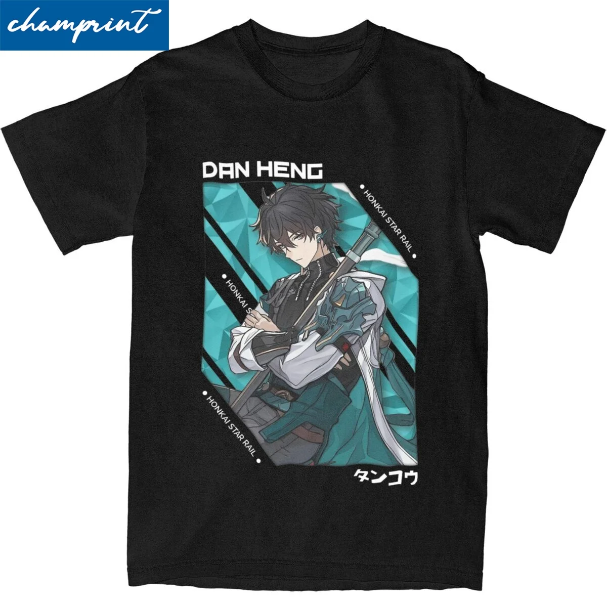 Men Women Dan Heng Honkai Star Rail T Shirt Pure Cotton Clothing Casual Short Sleeve Crew Neck Tees New Arrival T-Shirt