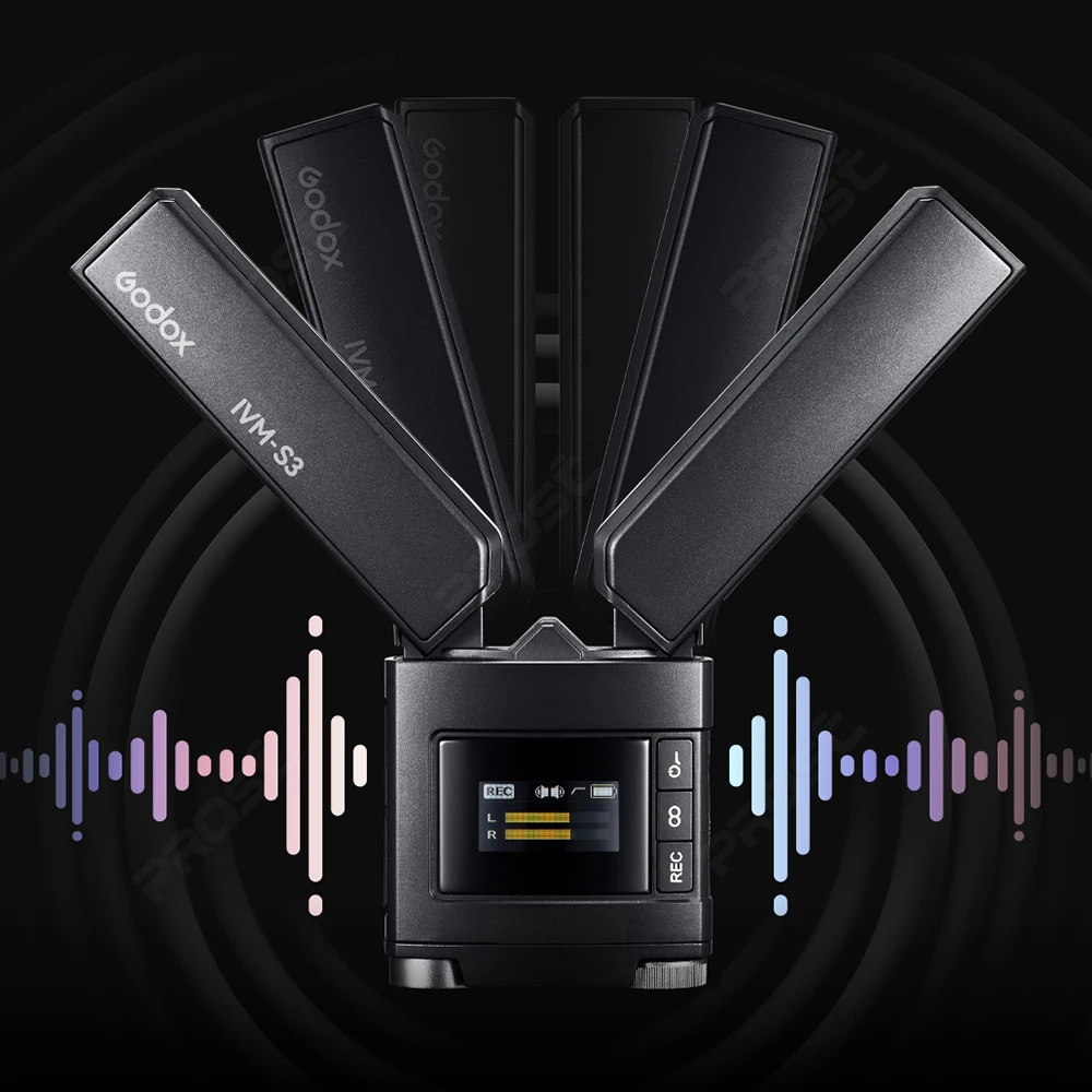 ميكروفون Cardioid من نوع Godox Machine-Top Godox ، بطارية ليثيوم مدمجة ، هواتف DSLR ، العيش في الهواء الطلق ، من نوع Godox