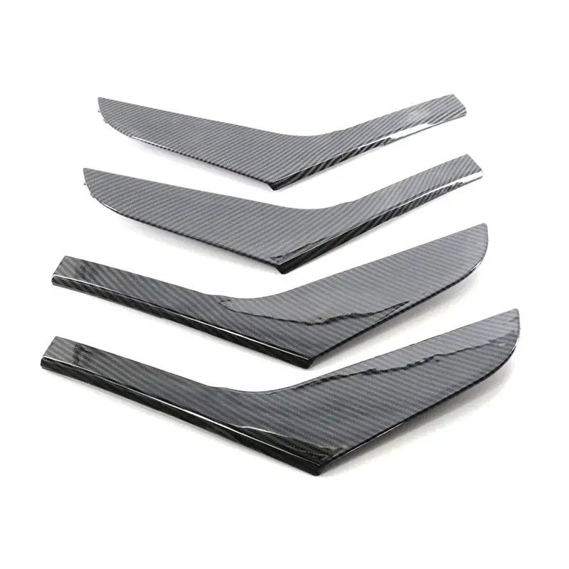 AC76-Carbon Style Set Of Interior Door Trim For Pull Handle 5K4868039A 5K4868040A For VW Golf Mk6 2010-2013 Accessories