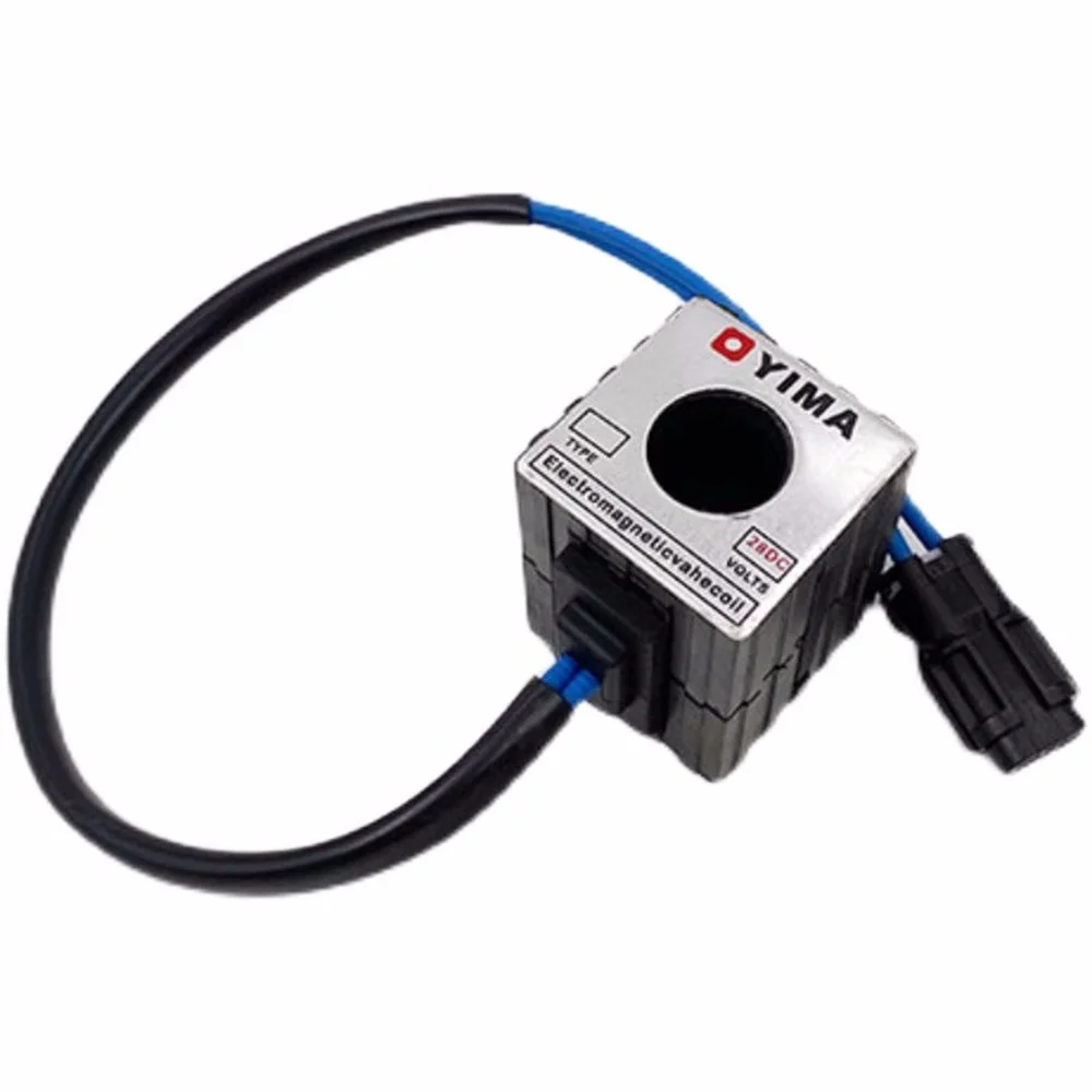 

for Sany SY55 60 65 75 135 215-8-9 Pilot Safety Lock Solenoid Valve Coil Spool Excavator Parts