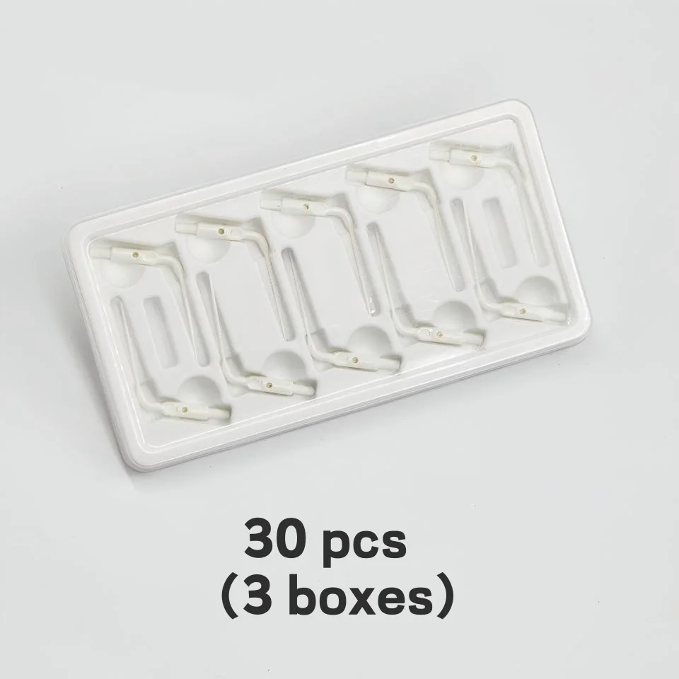 Professional Dental Irrigation Tips 30pcs Set 3 Boxes Disposable Curved Needles for Root Canal Cleaning Dentistry Supplies High