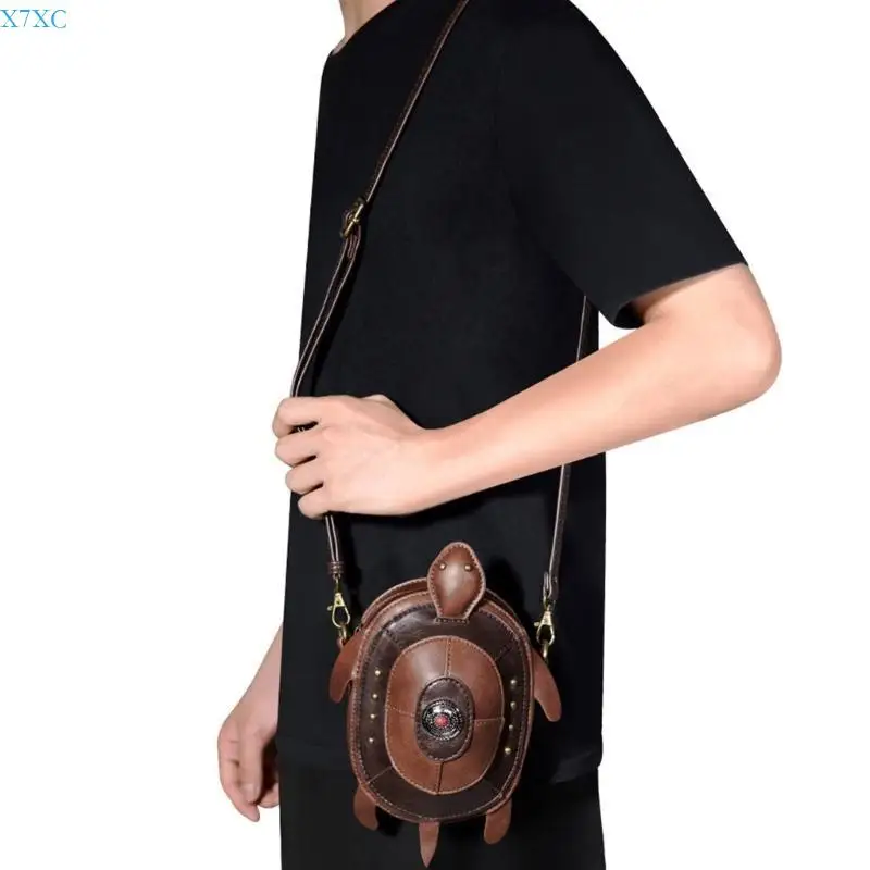 X7XC Unique Gothic Animal Purse Shoulder Bag Retro Medieval PU Leather Crossbody Bags Fashion Phone Purse