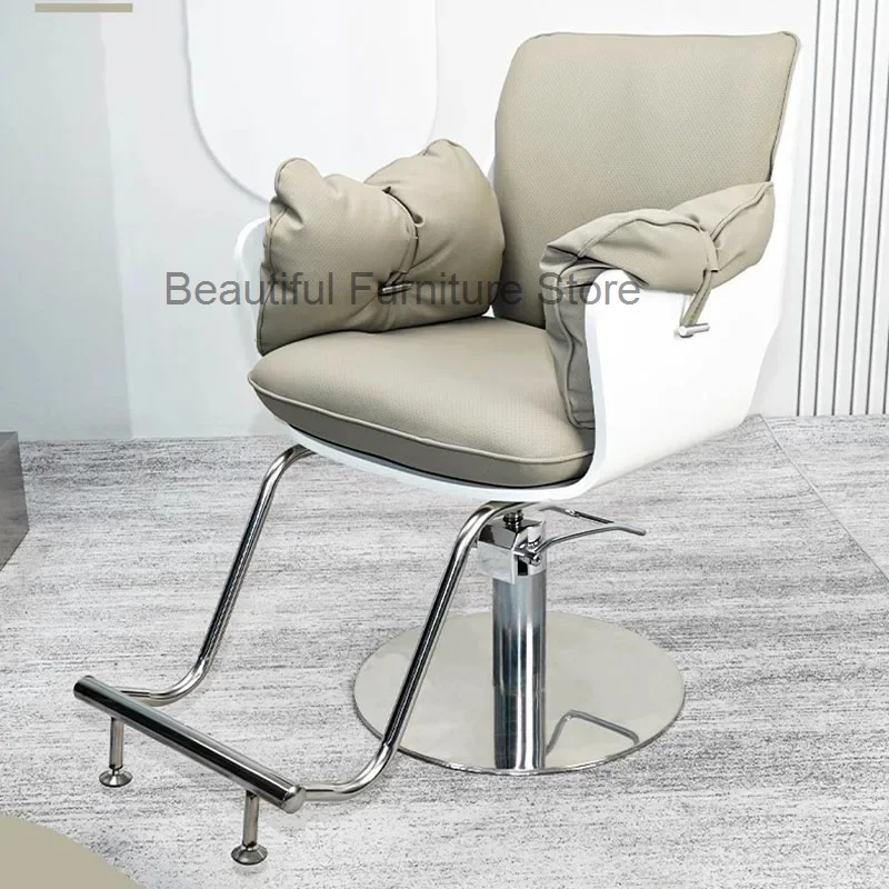 

Cheap Barber Chair Work Stool Hairdresser Beauty Woman Salon Recliner Chair Reception Desk Taburetes De Bar Garden Furniture