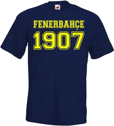 Youth Designz Fenerbahce Istanbul Herren T-Shirt Logo Print Fußball Sport Türkei