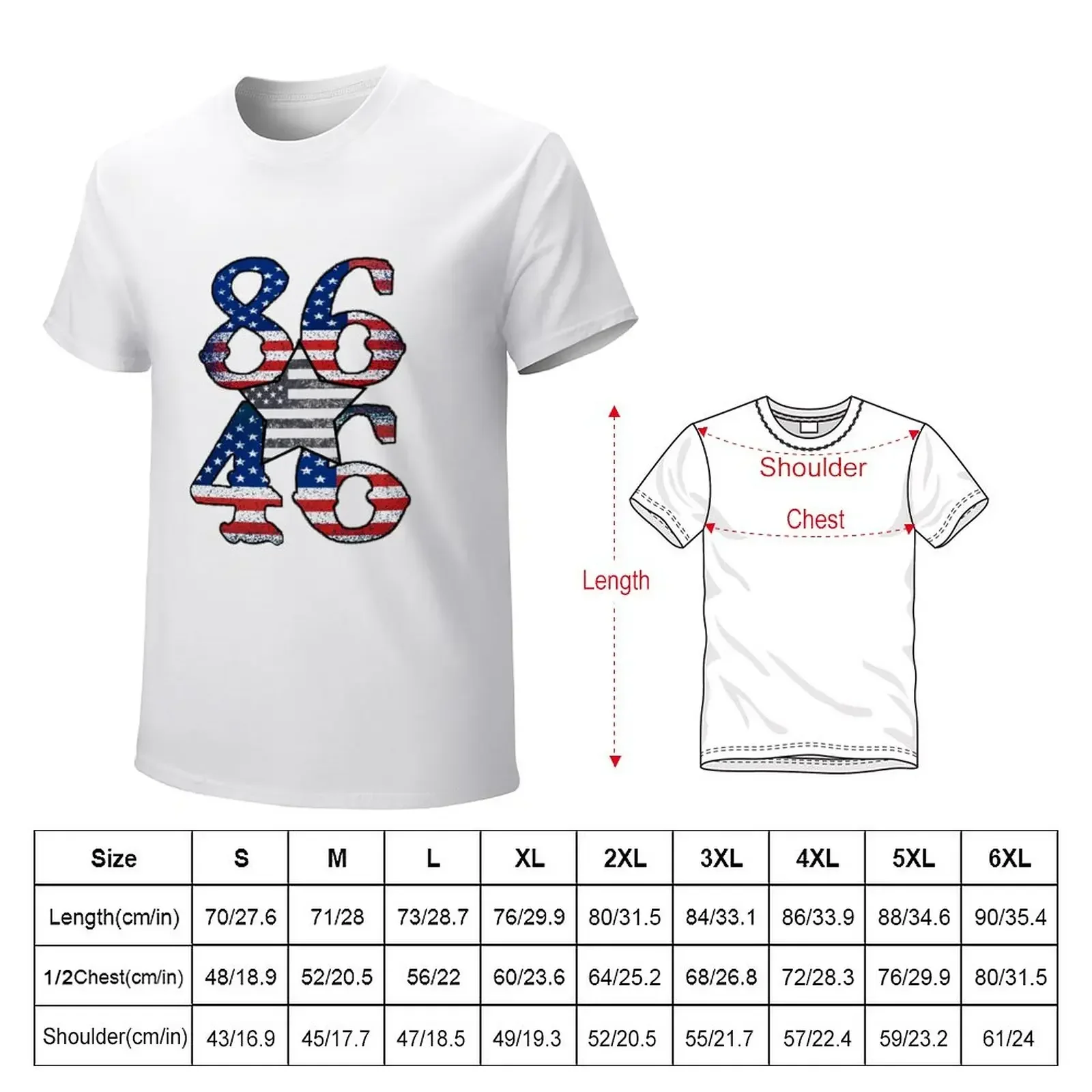 8646 anti Joe Biden, 86 46 impeach biden vintage flag 8646 joe Biden anti , not my President Impeach , flag usa, 86 46 b T-Shirt