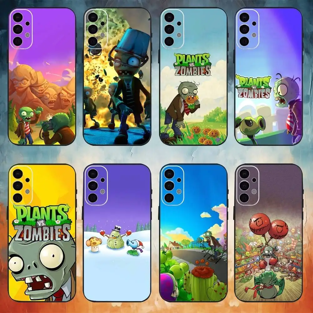 

Game P-Plants VS Z-Zombies Strategy Phone Case For Samsung S25,S24,S21,S22,S23,S30,Ultra,S20,Plus,Fe,Note,10,9,5G Black Cover
