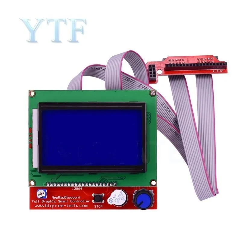 Smart Parts RAMPS 1.4 Controller Control Panel LCD 12864 Display Monitor Motherboard Blue Screen Module