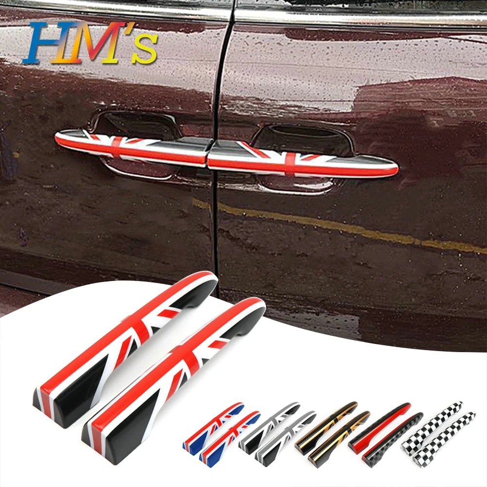 

For Mini Cooper R55 R 55 Clubman Rear Trunk Door Handle Covers Union Jack Decoration Sticker Car Styling Auto Accessories R-55