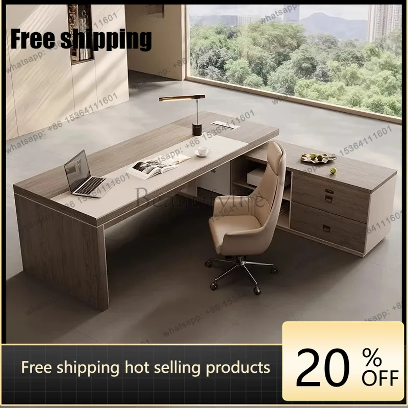 hot   Boss desk, manager desk, president desk, simple and modern desk