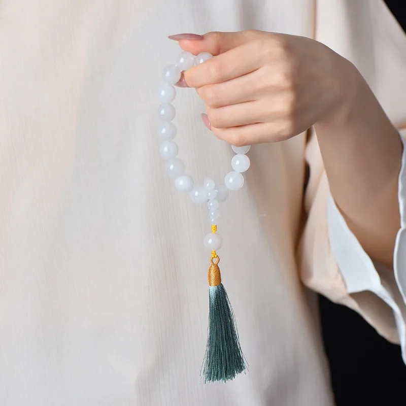 جديد الذهب الطبيعي الحرير اليشم الأزياء شرابة المحمولة، الأزياء الكلاسيكية سوار المجوهرات #3