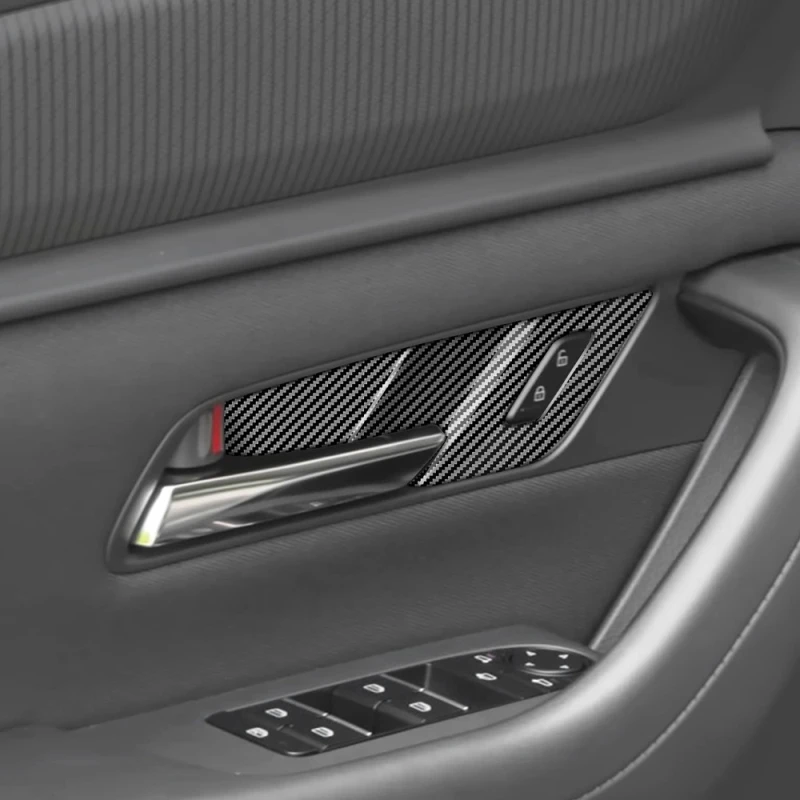 LHD RHD For mazda CX-80 CX80 2024 2025 interior Accessories ABS carbonfiber door handle bowl window rise switch galss lift panle