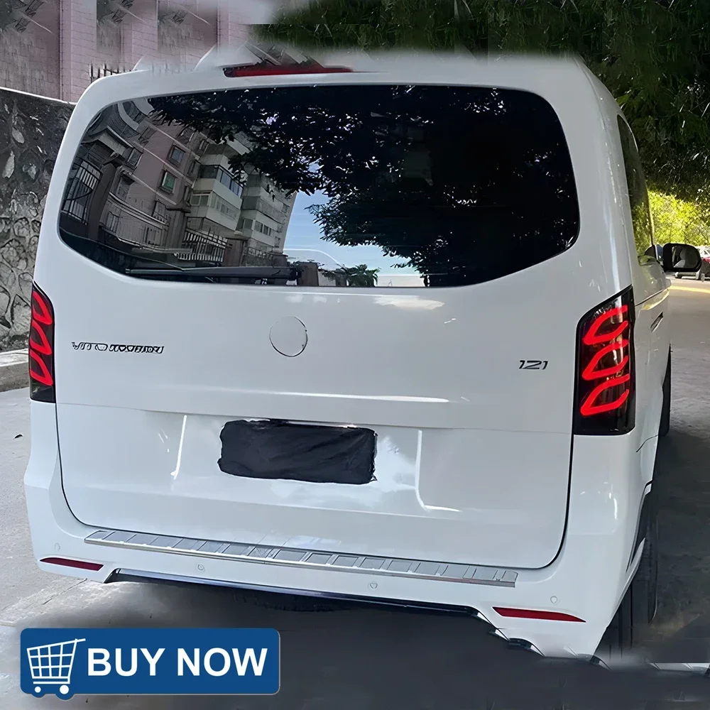 

For Benz Vito W447 2016-2018 Car Taillights Assembly Upgrade LED Dynamic Flashing Signal Light Car Rear Lamps Accessories