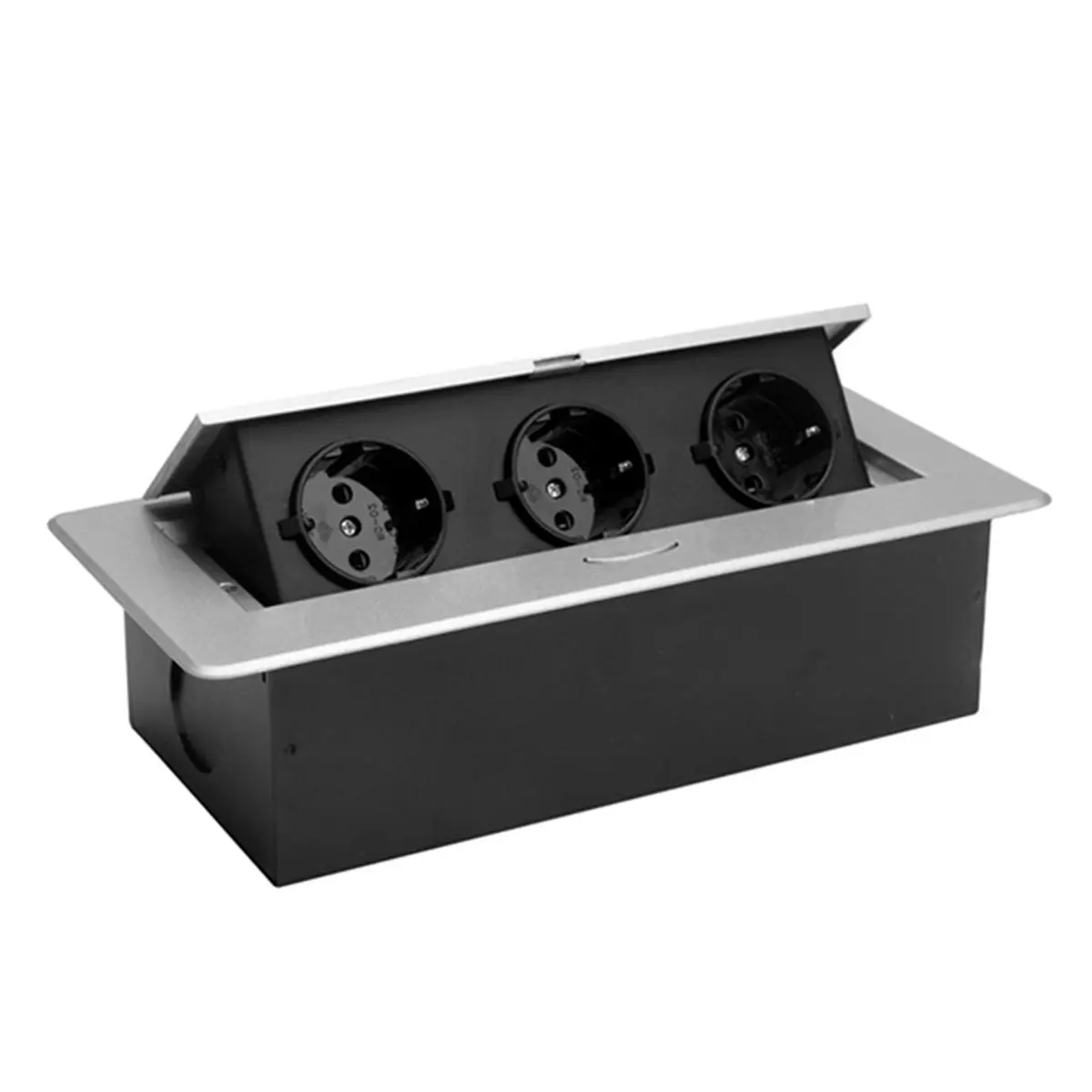 【MUST-HAVE LIST】 Wall Switch with, Aluminum Panel, Concealed Installation for and Kitchen EU Plug