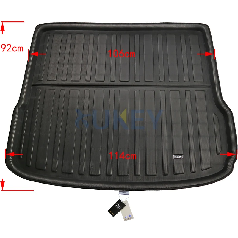 Tapis de Sol en Polymères pour Coffre Arrière, pour AUDI Q5 SQ5 2008-2017, 2010, 2011, 2012, 2013, 2014, 2015, 2016