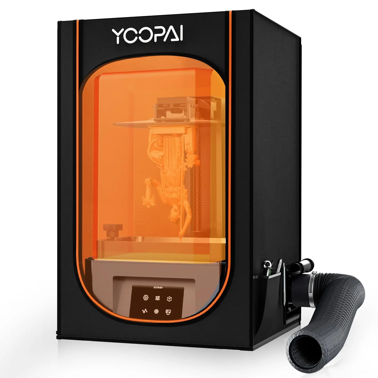 YOOPAI 3D Printer Resin Enclosure For Creality Multifunctional Vented Enclosure Tent Cover 3D Printer House include fan and pipe